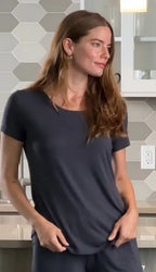 Women’s Bamboo Lounge Short Sleeve T-Shirt Spun Bamboo