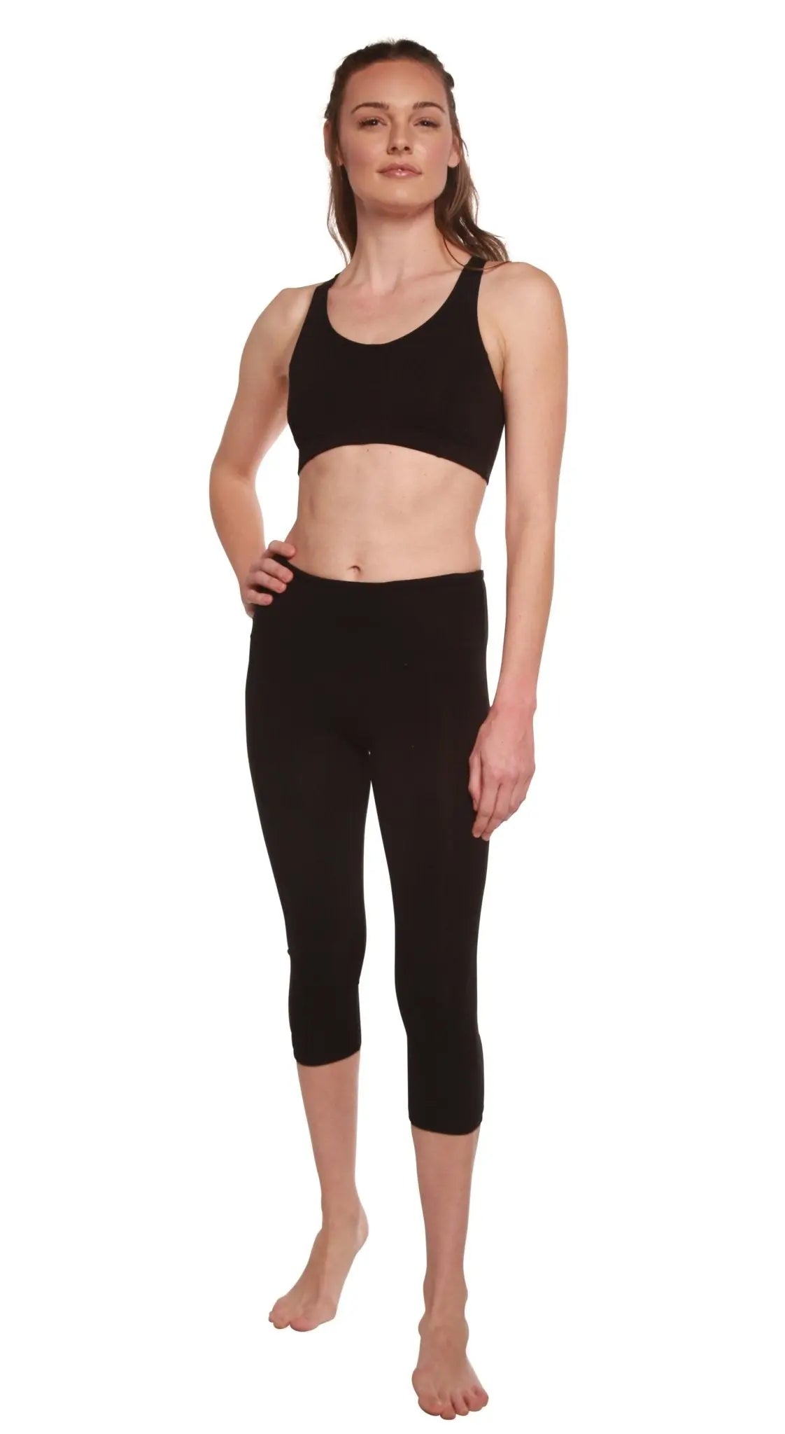 Women's Bamboo Viscose/Cotton Capri Style Leggings - Blade & Thread