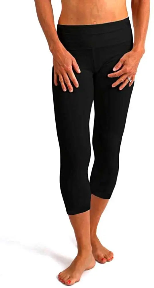 Women's Bamboo Viscose/Cotton Capri Style Leggings - Blade & Thread