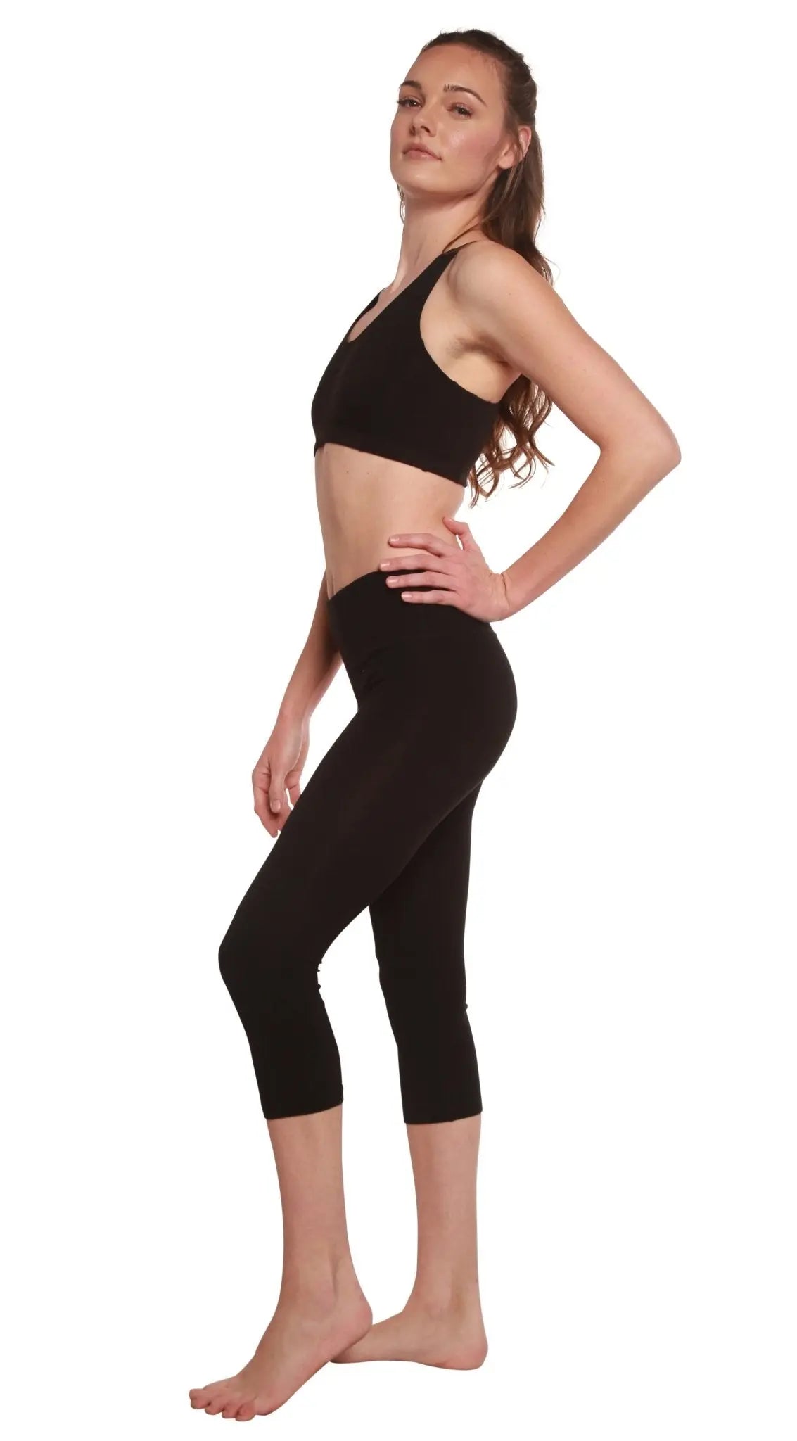 Women's Bamboo Viscose/Cotton Capri Style Leggings - Blade & Thread