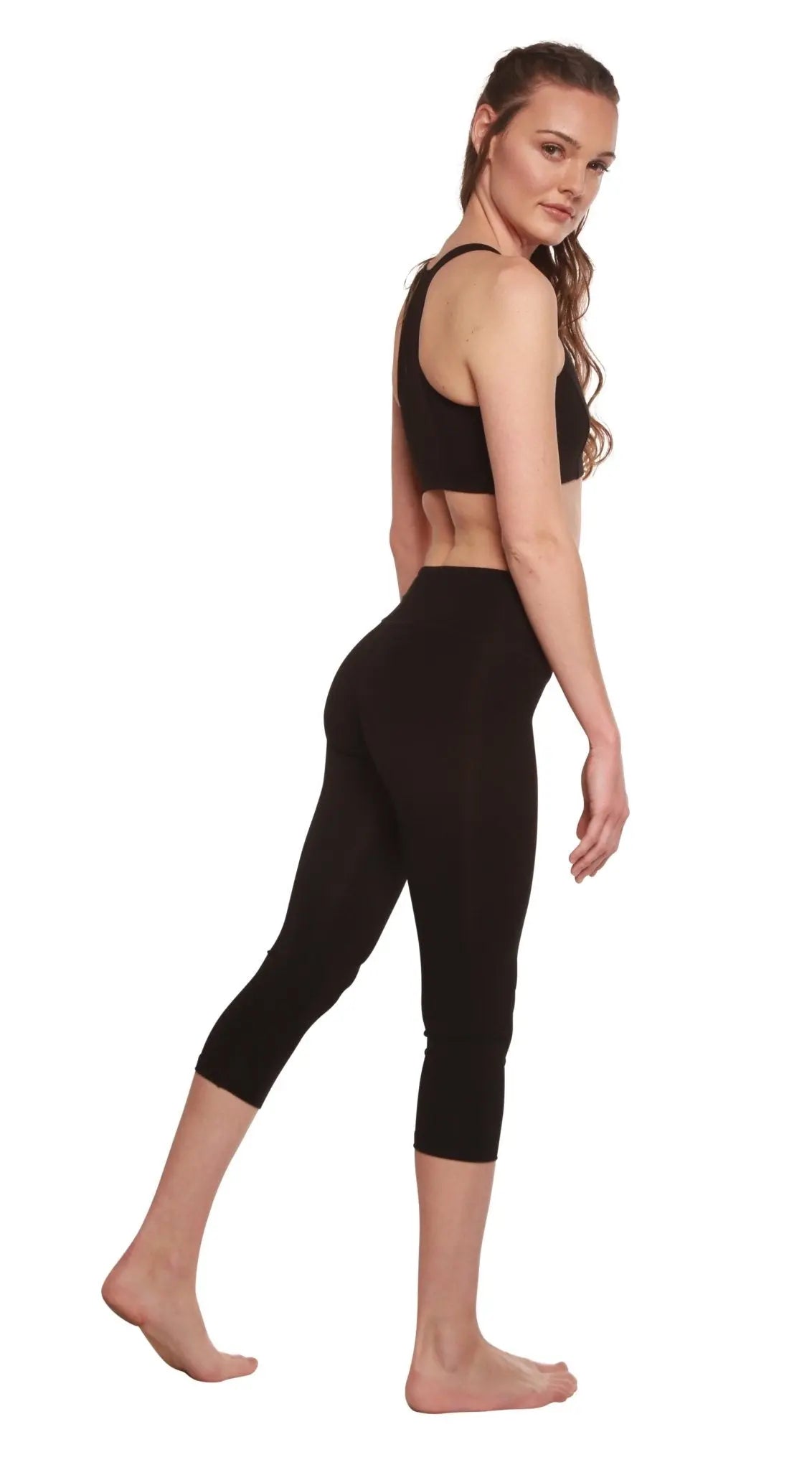 Women's Bamboo Viscose/Cotton Capri Style Leggings - Blade & Thread