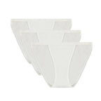 Women's Bamboo/Cotton Bikini Style Underwear Natural Color - 3-pack Spun Bamboo