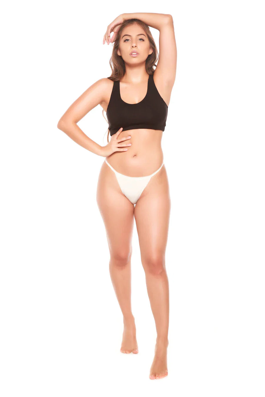 Women's Bamboo/Cotton Bikini Style Underwear Natural Color - 3-pack Spun Bamboo