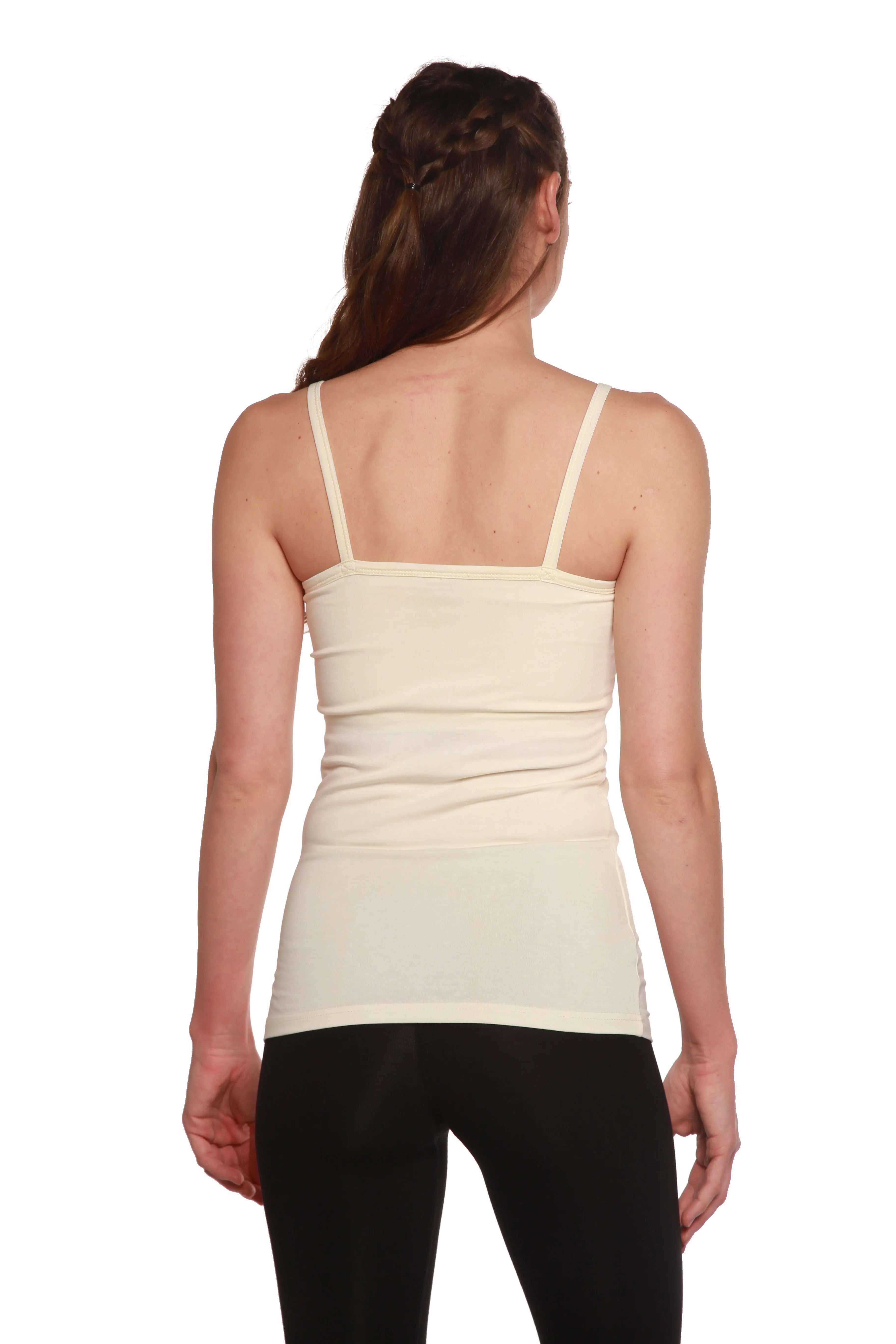 Clearance Women's Bamboo/Cotton Camisole with Shelf Bra Spun Bamboo