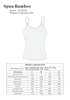 Clearance Women's Bamboo/Cotton Camisole with Shelf Bra Spun Bamboo