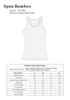 Clearance Women's Bamboo/Cotton Racer Back Tank Top Spun Bamboo