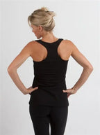 Clearance Women's Bamboo/Cotton Racer Back Tank Top Spun Bamboo