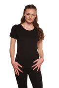 Women's Bamboo/Cotton Short Sleeve Scoop Neck T-Shirt Spun Bamboo