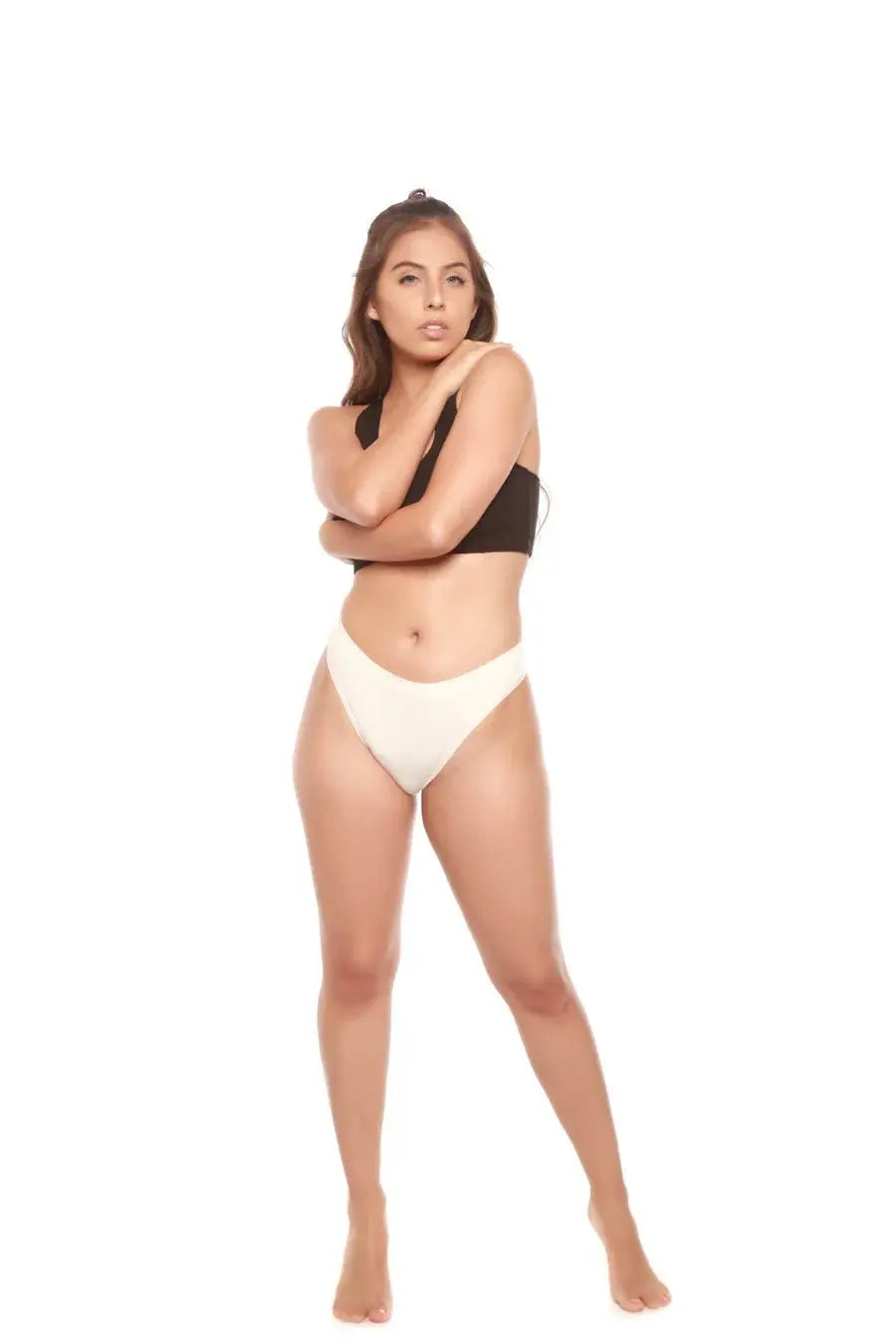 Women's Bamboo/Cotton Thong Style Underwear Natural Color - 3-pack - Blade & Thread