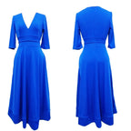 Women's Evening Dress Sexy Deep V Long Sleeve Dress nowadaysfashion