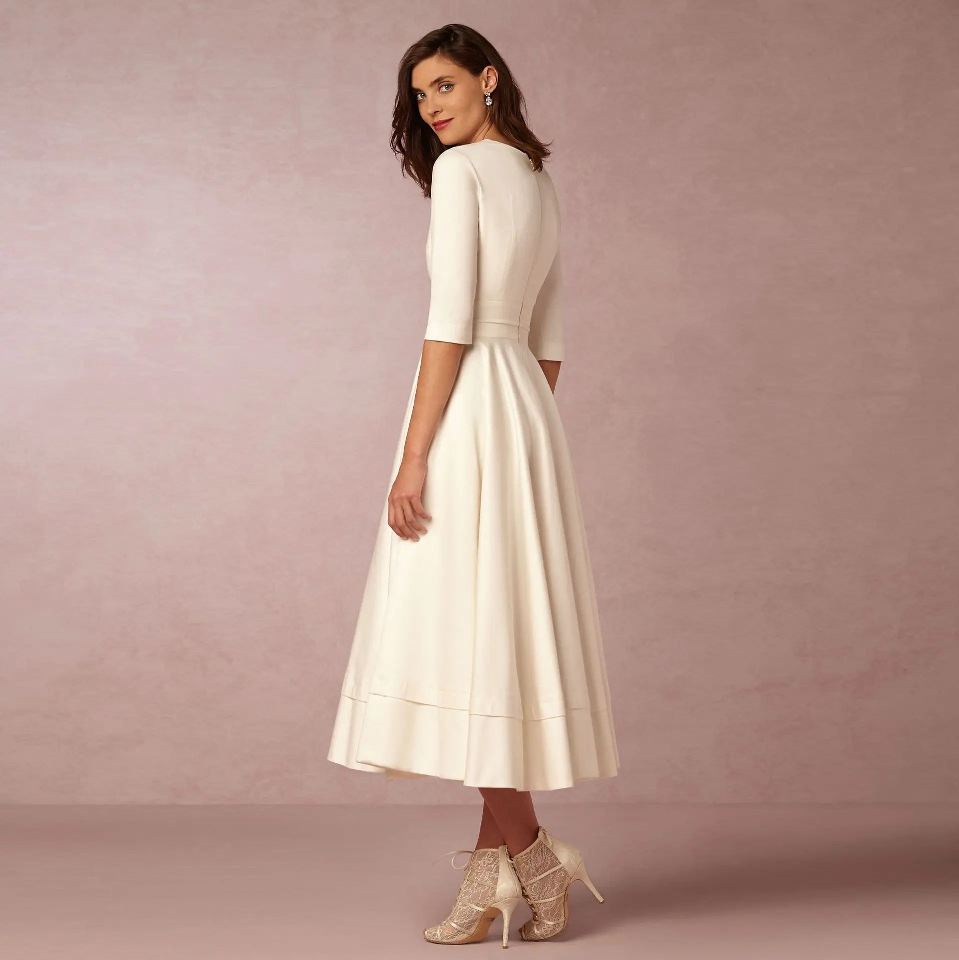 Women's Evening Dress Sexy Deep V Long Sleeve Dress nowadaysfashion