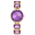 Women’s Gold Bracelet Quartz Watch with Black Crystal Dial nowadaysfashion