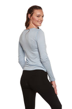 Clearance Women's Scoop Neck 100% Bamboo Viscose Long Sleeve Shirt Spun Bamboo