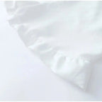 Women's Solid Cotton Linen Ruffle Shorts Suit V-neck Long Sleeve Drawstring Loose 2 Pieces Set nowadaysfashion