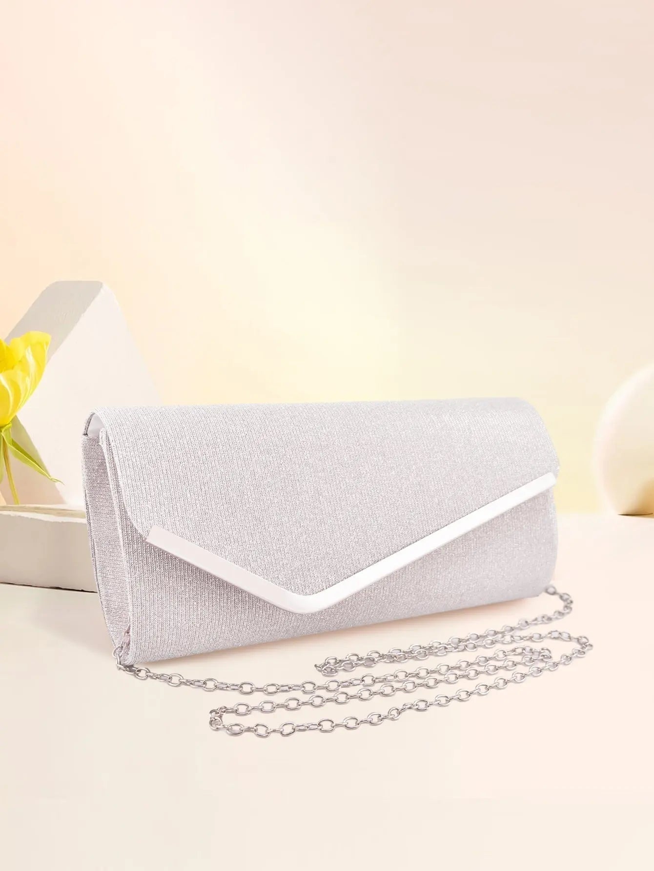 Women's three-fold bag with colorful glitter nowadaysfashion