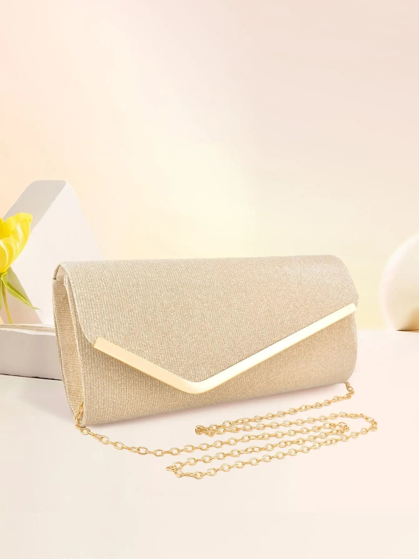Women's three-fold bag with colorful glitter - Blade & Thread