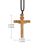 wooden cross necklace INRI nowadaysfashion