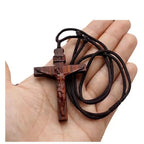 wooden cross necklace INRI nowadaysfashion