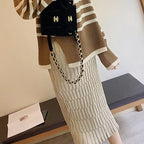 Wrapped Knitted Skirts Pencil Skirt Women Slim Fit Zipper Mid-Calf Skirt nowadaysfashion
