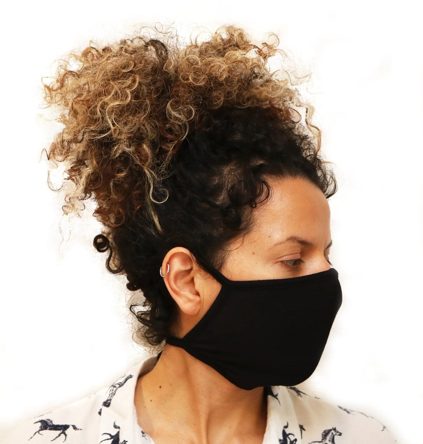 X Large Triple Layer Breathable Bamboo Viscose Face Mask with String Ties - Blade & Thread