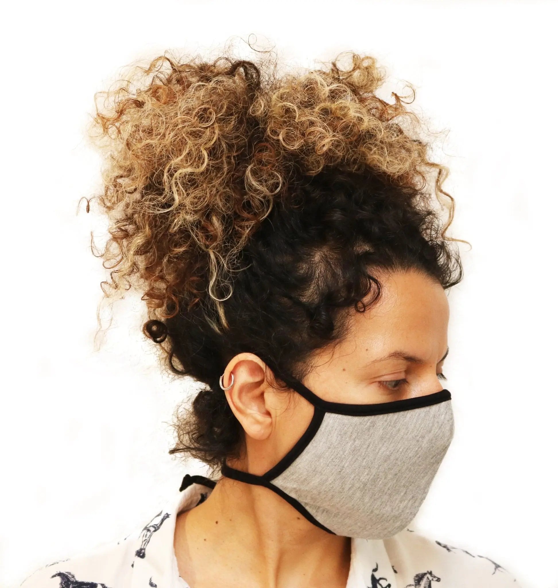 X Large Triple Layer Breathable Bamboo Viscose Face Mask with String Ties - Blade & Thread
