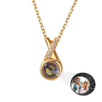 X-letter Projection Necklace With Customizable PhotosSilver 925 Necklace nowadaysfashion
