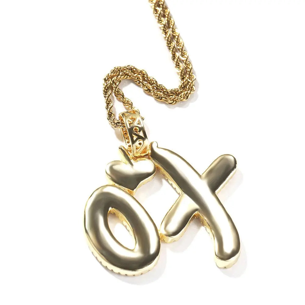 xo necklace - Blade & Thread