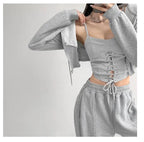 Y2k Tunic Tops Women Design Cross Bandage Camis Chic Slim Sleeveless Crop Top Female nowadaysfashion