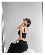 Y2k Tunic Tops Women Design Cross Bandage Camis Chic Slim Sleeveless Crop Top Female nowadaysfashion