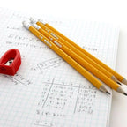 Yellow Pencil 2 Triangle (4/Pack) w/ Sharpener - Blade & Thread