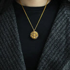 You Are My Sunshine Sunflower Necklaces For Women Gifts Rose Gold Color Fashion Jewelry nowadaysfashion