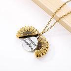 You Are My Sunshine Sunflower Necklaces For Women Gifts Rose Gold Color Fashion Jewelry nowadaysfashion