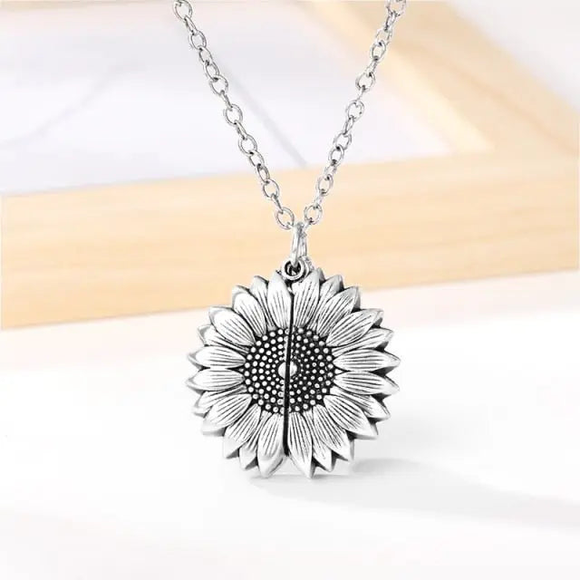 You Are My Sunshine Sunflower Necklaces For Women Gifts Rose Gold Color Fashion Jewelry - Blade & Thread