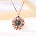 You Are My Sunshine Sunflower Necklaces For Women Gifts Rose Gold Color Fashion Jewelry nowadaysfashion