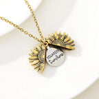 You Are My Sunshine Sunflower Necklaces For Women Gifts Rose Gold Color Fashion Jewelry nowadaysfashion