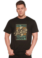 You Need Boost Men's Bamboo Viscose/Organic Cotton Short Sleeve Graphic T-Shirt Spun Bamboo