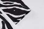 Zebra Print Long Sleeve V-Neck Bandage Sexy Mini Dress Streetwear Outfits Party Wear nowadaysfashion