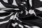 Zebra Print Long Sleeve V-Neck Bandage Sexy Mini Dress Streetwear Outfits Party Wear nowadaysfashion