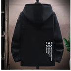 Zipper Jacket Men's Pilot Hooded Jacket Spring/Autumn Baseball Uniform Tide Card Loose Pullover Front Pocket Adding velvet Coat SwiftStylists Store