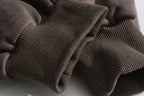 Zipper Pocket Smile Face Patchwork Fleece Hoodies Sweatshirts Streetwear nowadaysfashion