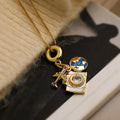 Zircon Camera Passport Pendant Necklace nowadaysfashion