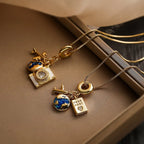 Zircon Camera Passport Pendant Necklace nowadaysfashion