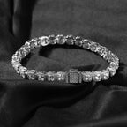 Zircon Hip Hop Necklace 7mm Gold Plated Rock Candy Chain nowadaysfashion
