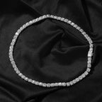 Zircon Hip Hop Necklace 7mm Gold Plated Rock Candy Chain nowadaysfashion