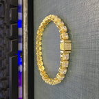 Zircon Hip Hop Necklace 7mm Gold Plated Rock Candy Chain nowadaysfashion