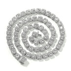 Zircon Hip Hop Necklace 7mm Gold Plated Rock Candy Chain nowadaysfashion