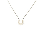 Zircon horseshoe necklace nowadaysfashion