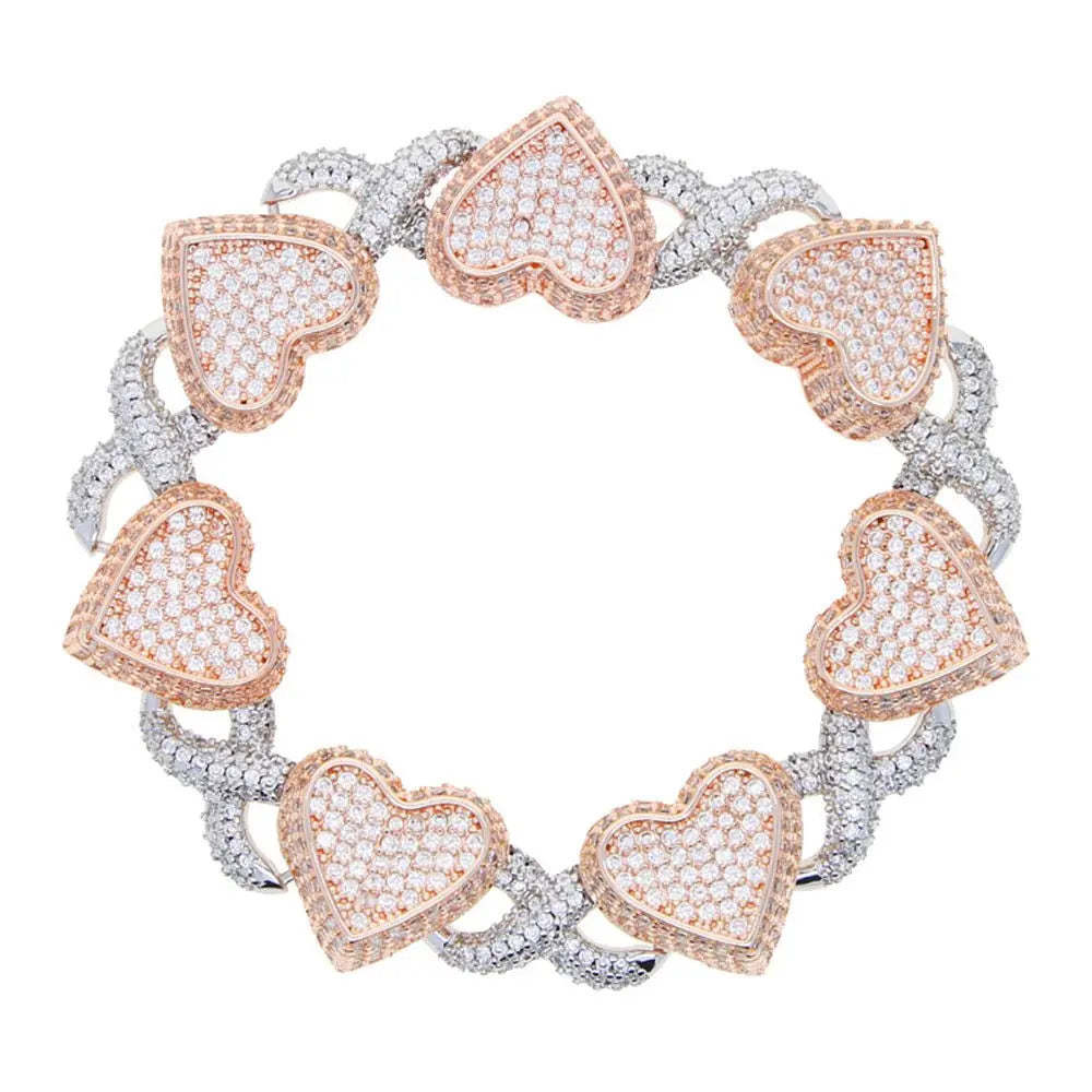 Zircon Infinity Heart Necklace - Blade & Thread