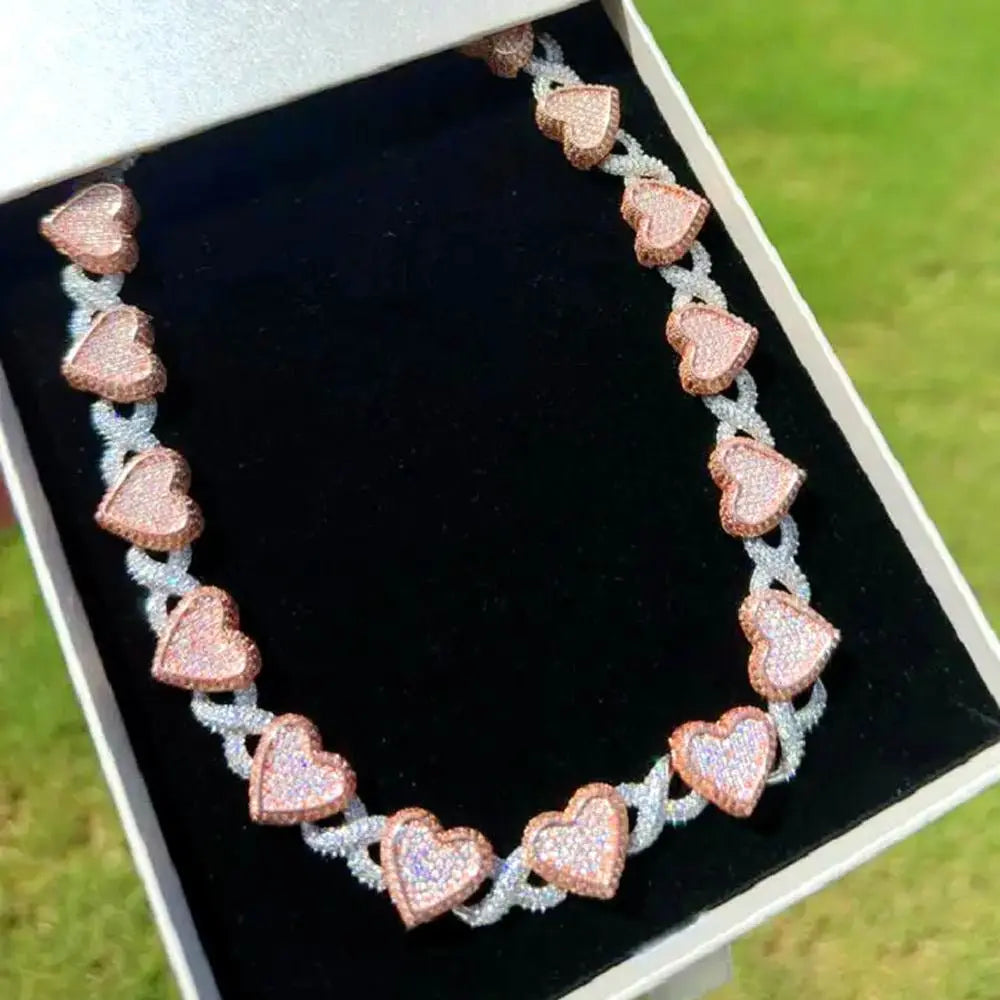 Zircon Infinity Heart Necklace nowadaysfashion