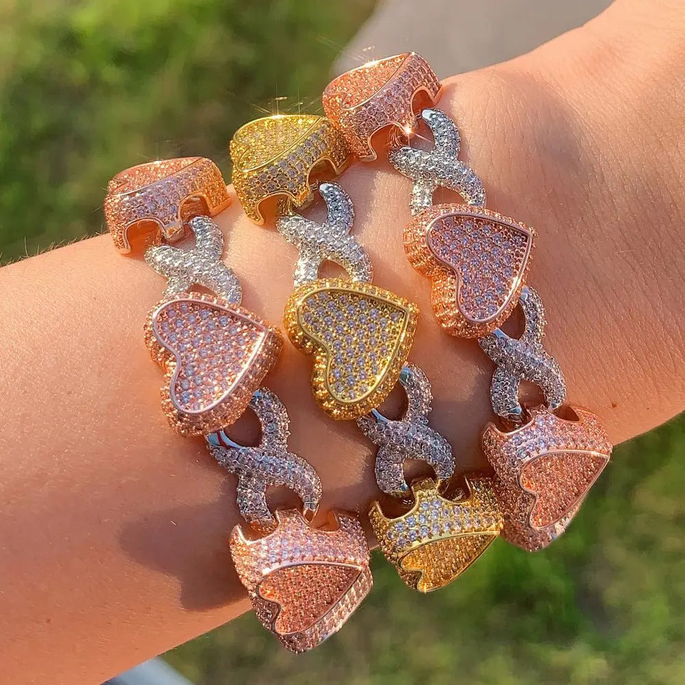 Zircon Infinity Heart Necklace nowadaysfashion